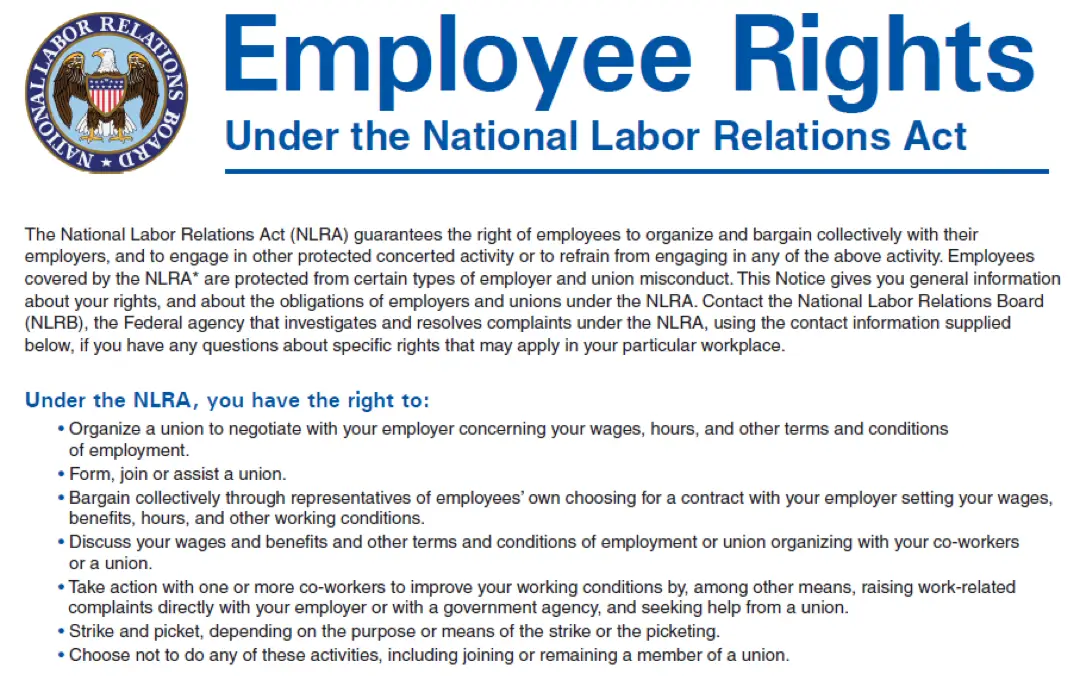 employee rights labor relation act